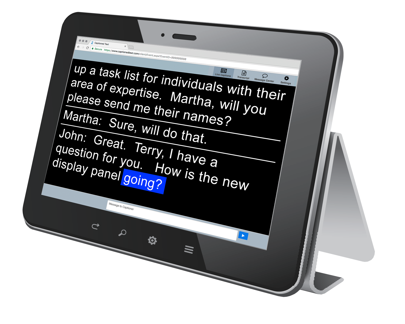 RCC-on-tablet
