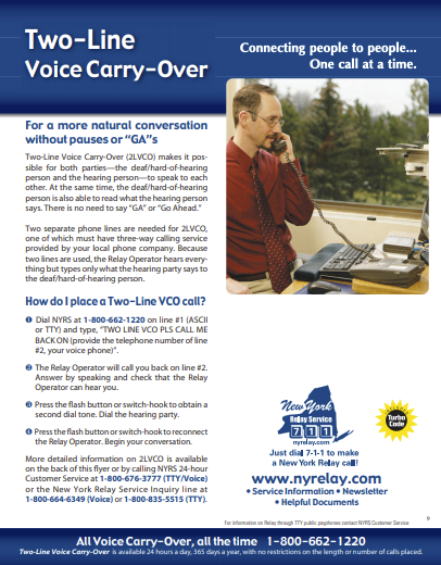 Two-Line Voice Carry-Over